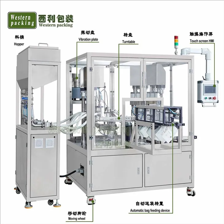 Jelly Juice Liquid Spout Pouch Fill Machine factory