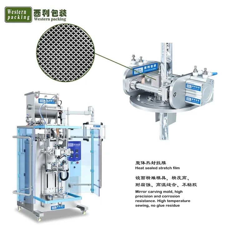 irregular shaped energy gel sachet packing machine