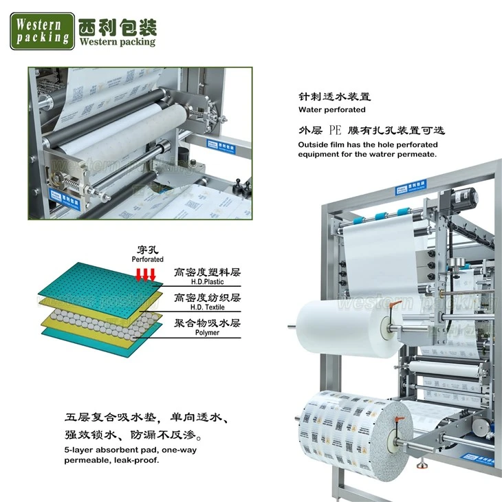 Absorbent pad machine