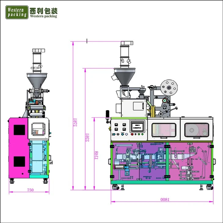 coffee powder packing machine