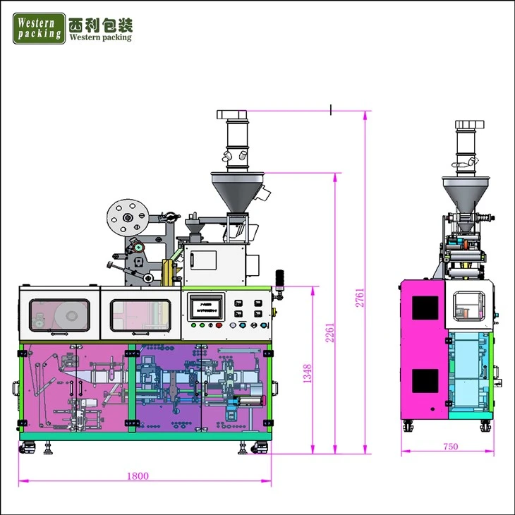 coffee machine with sachets