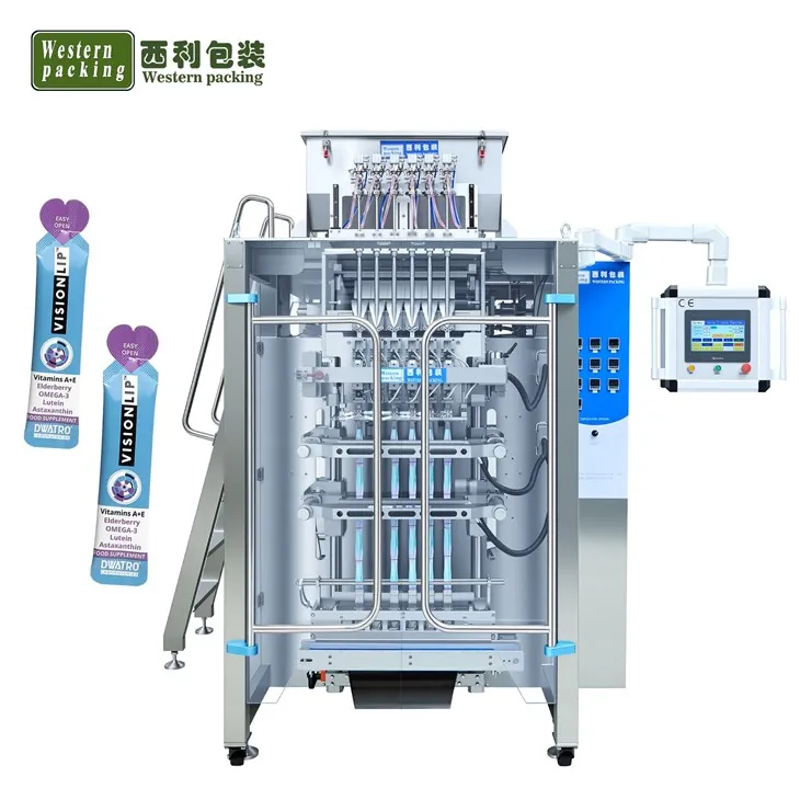 蜂蜜マルチレーン液体スティック充填包装機