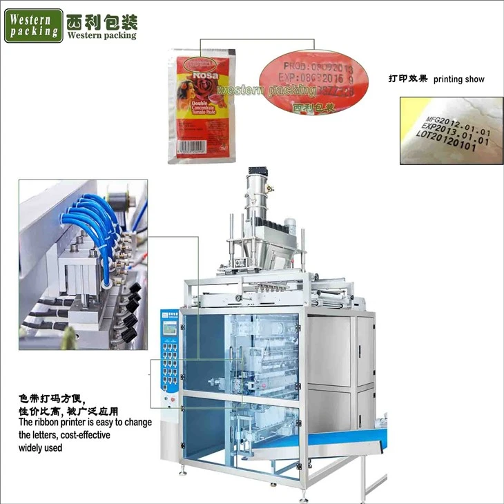 4 side powder sealing sachet packing machine
