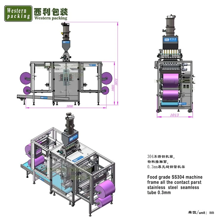 salt sachet packing machine